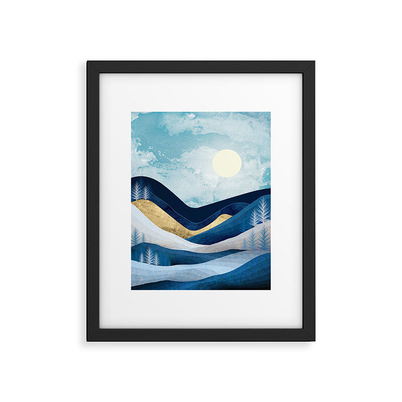 Moonlit Hills Framed Art Print Gallery Image 6