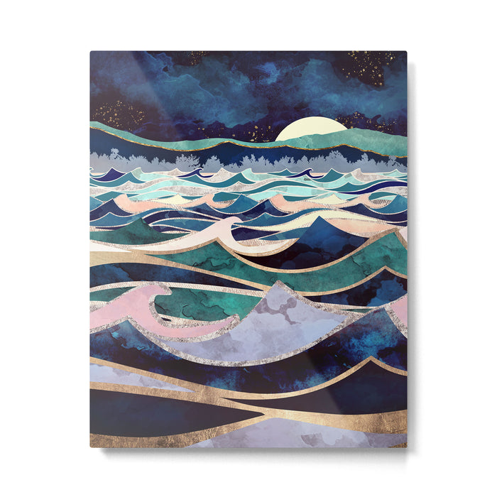 Moonlit Ocean Metal Print Gallery Image 1