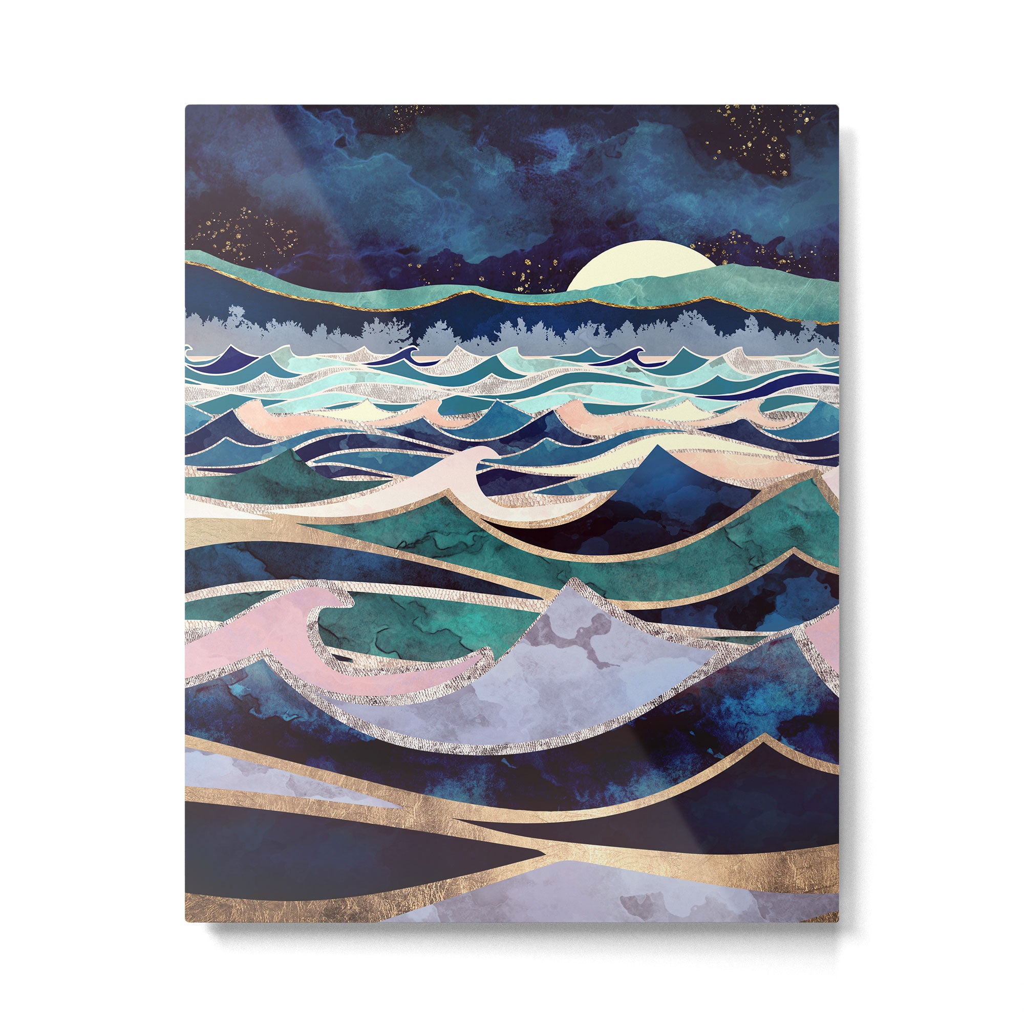 Moonlit Ocean Metal Print Gallery Image 6