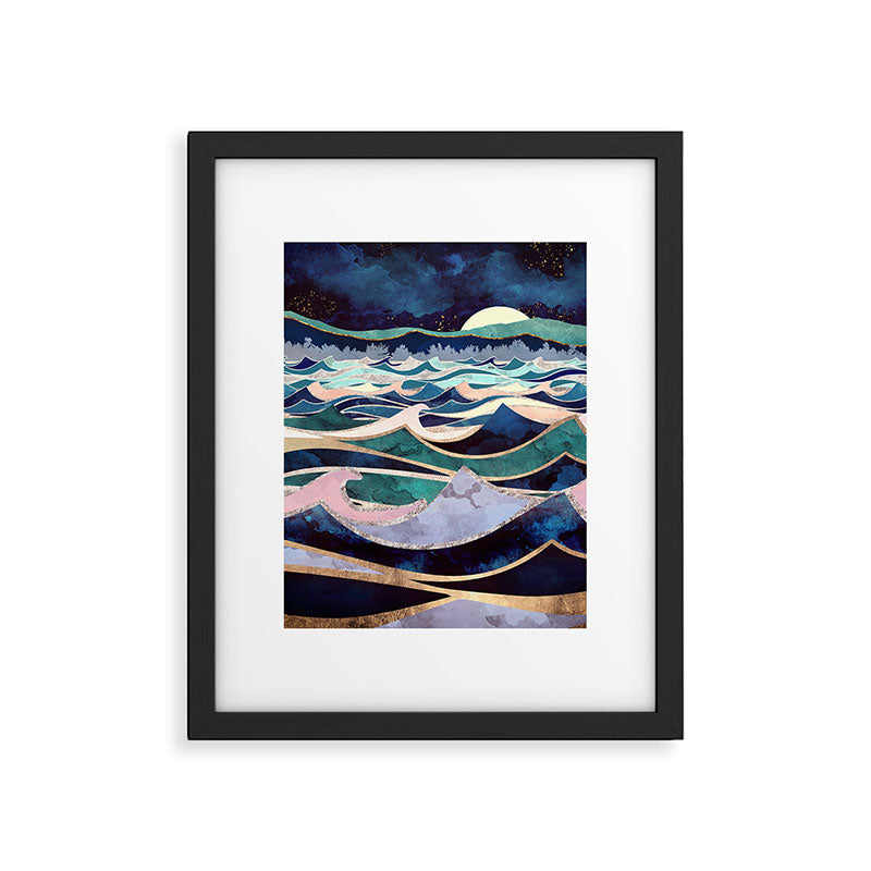 Moonlit Ocean Framed Art Print Gallery Image 6