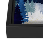 Moonlit Snow Framed Canvas Print Gallery Image 3