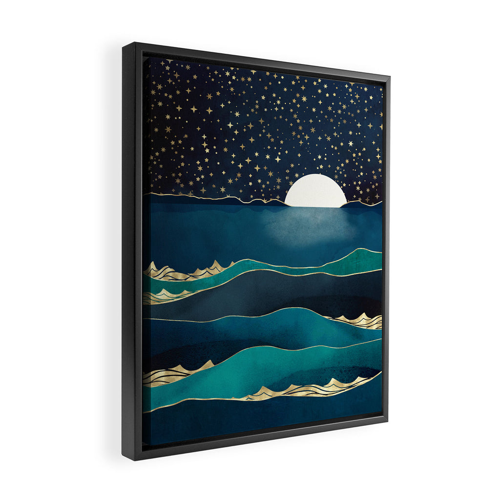 Moonlit Stars Framed Canvas Print Gallery Image 2