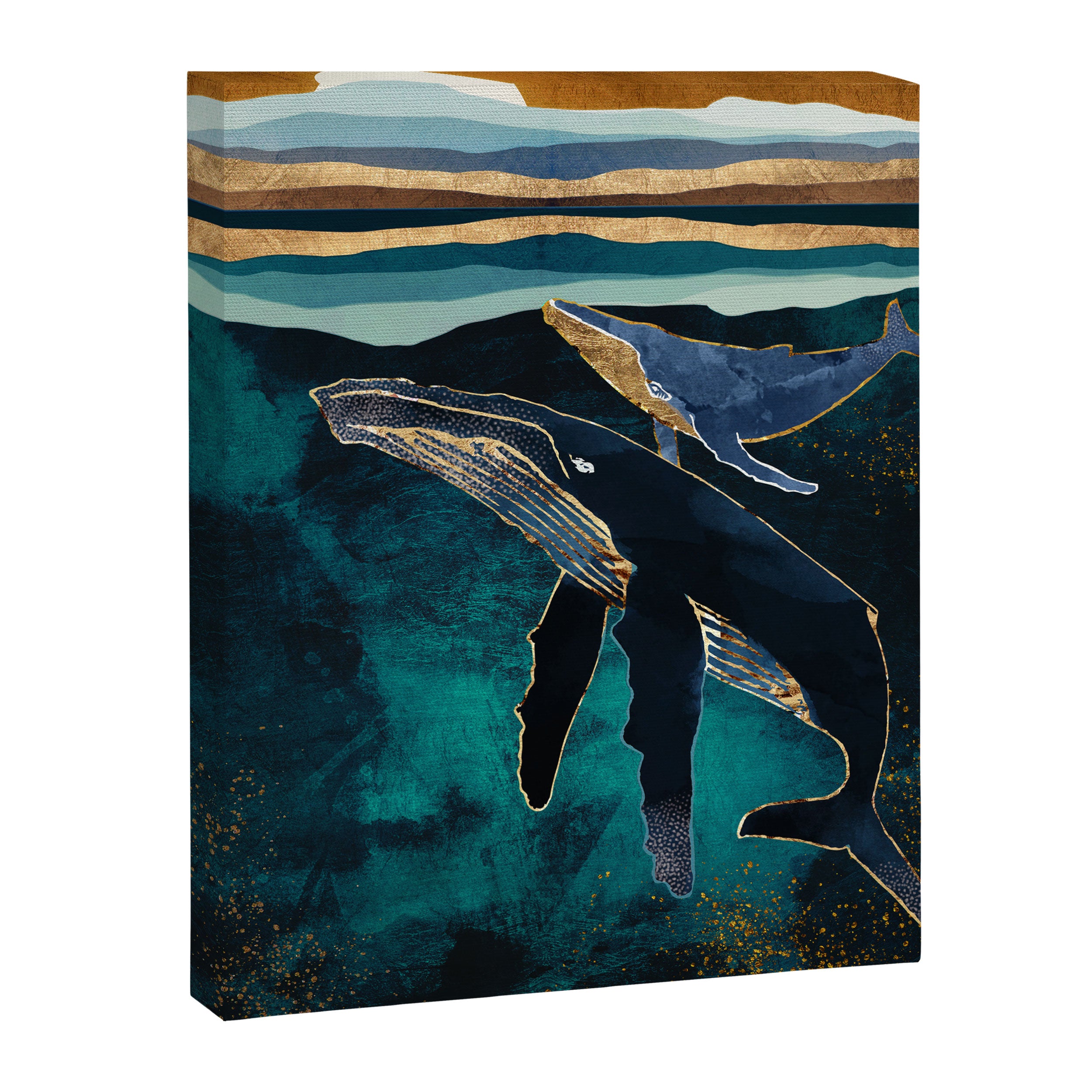 Moonlit Whales Canvas Print Gallery Image 8