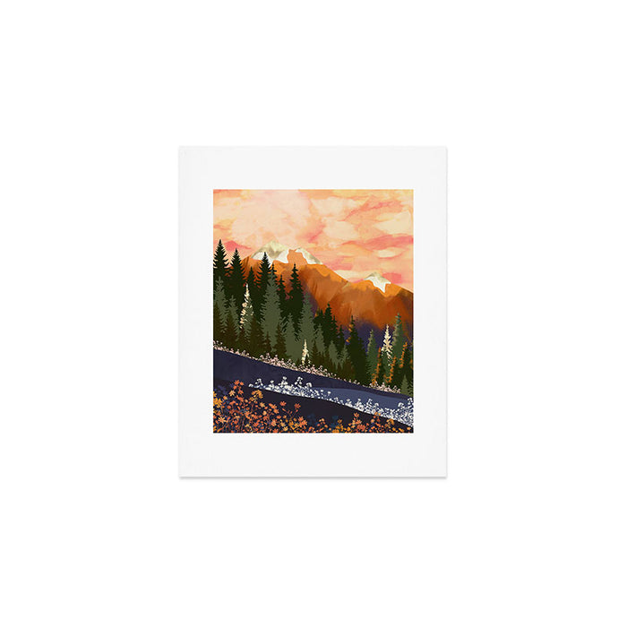Mountain Dusk Art Print Gallery Image 1