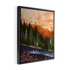 Mountain Dusk Framed Canvas Print Gallery Image 2