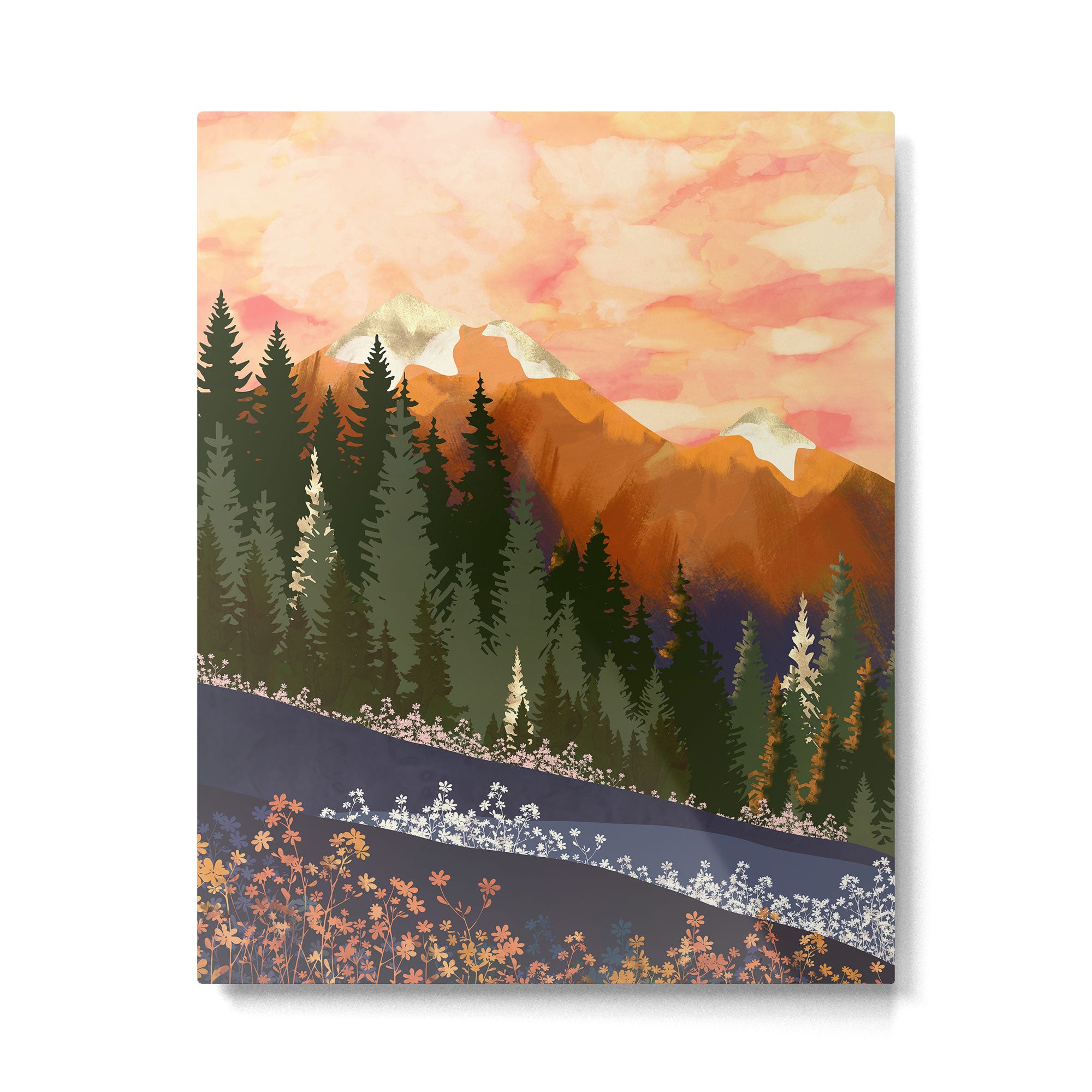 Mountain Dusk Metal Print Gallery Image 6