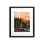Mountain Dusk Framed Art Print Gallery Image 6