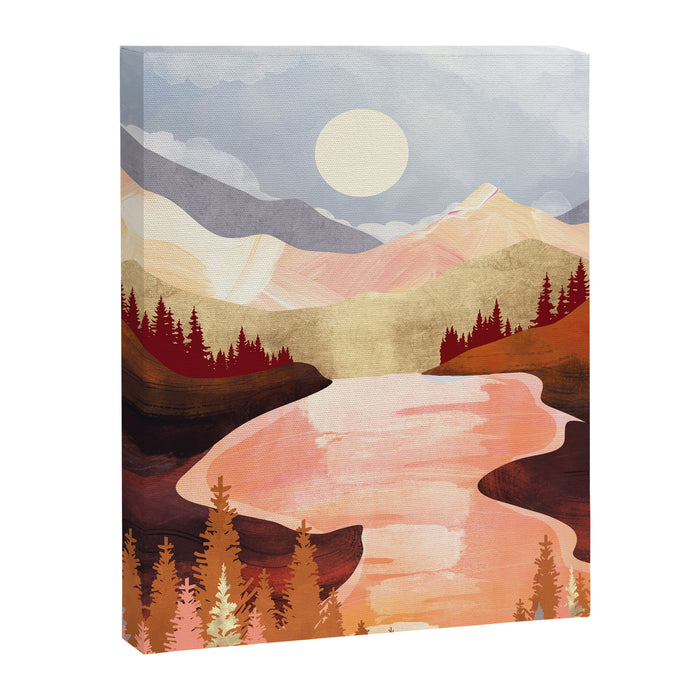 Mountain Forest Lake Canvas Print Gallery Image 1