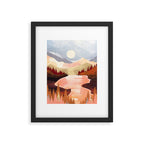 Mountain Forest Lake Framed Art Print Gallery Image 6