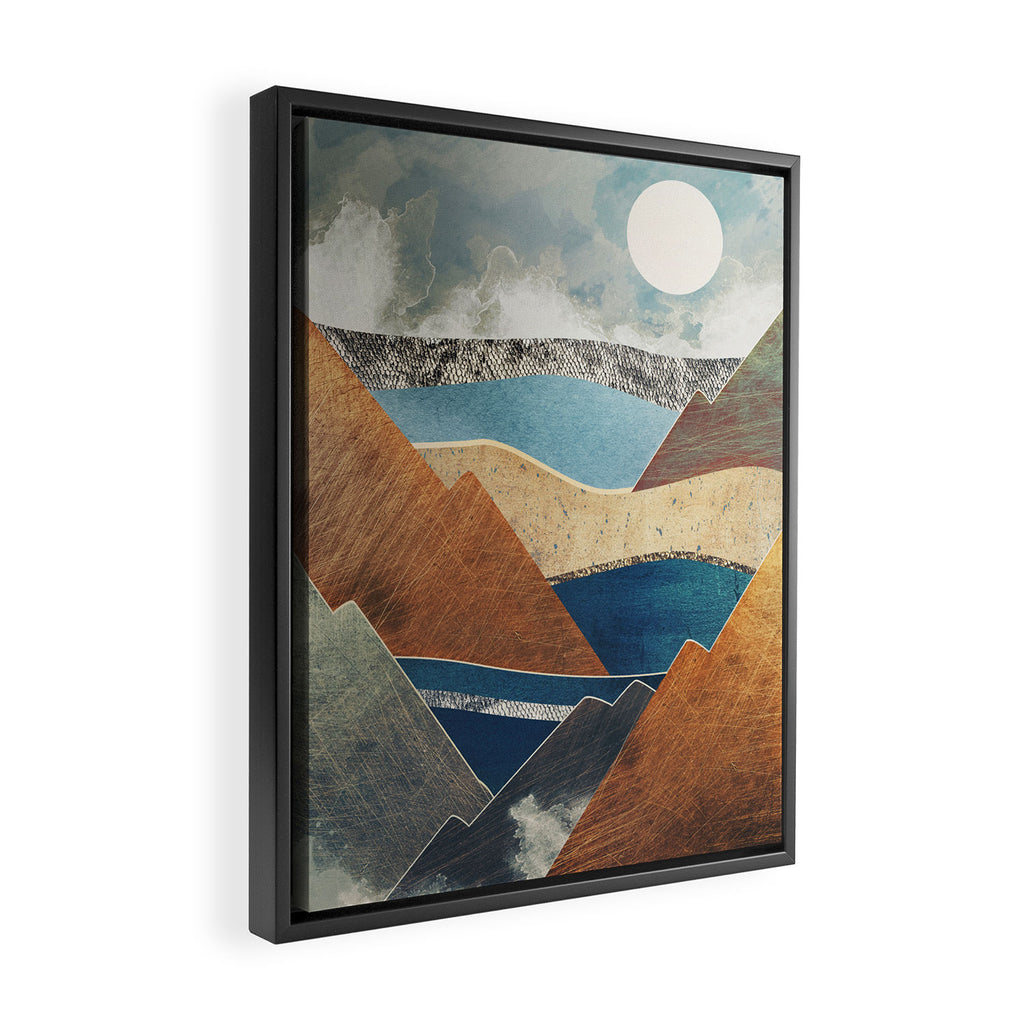 Mountain Pass Framed Canvas Print Gallery Image 2