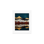 Mountain Peak Reflection Art Print Gallery Image 1
