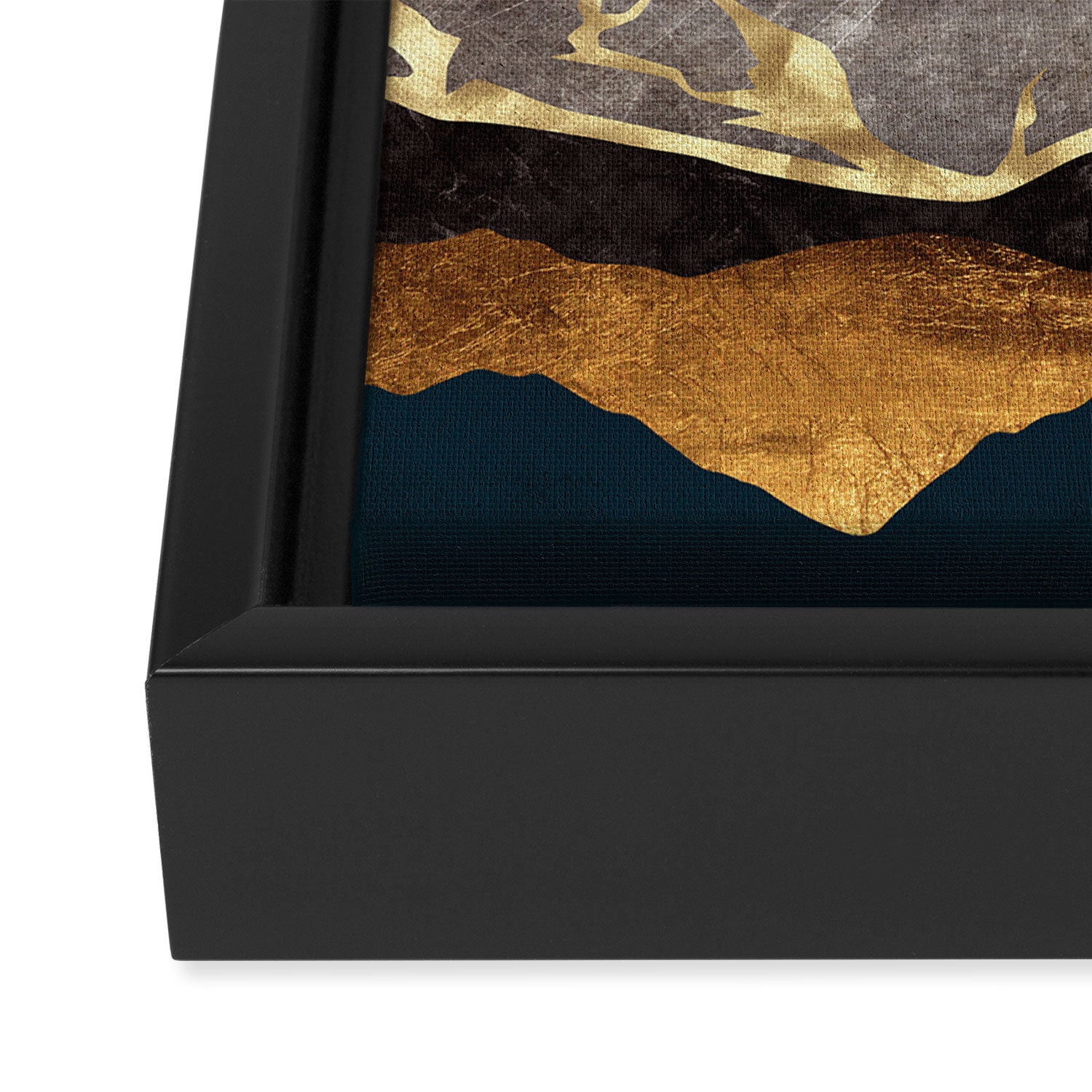 Mountain Peak Reflection Framed Canvas Print Gallery Image 3