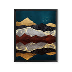 Mountain Peak Reflection Framed Canvas Print Gallery Image 8