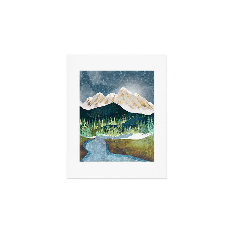 Mountain River Art Print Gallery Image 1