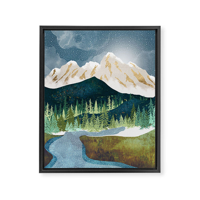 Mountain River Framed Canvas Print Gallery Image 1