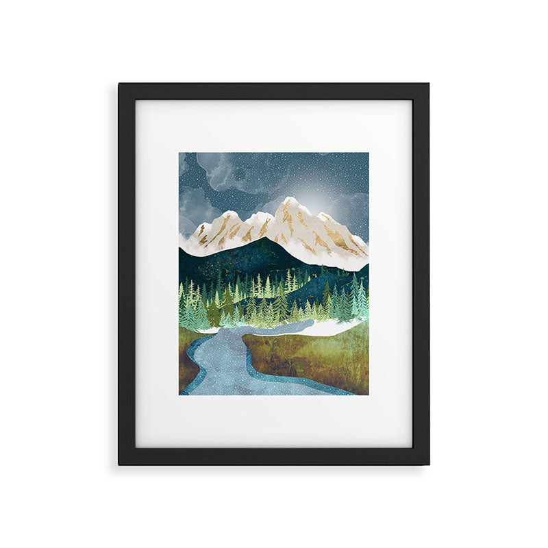 Mountain River Framed Art Print Gallery Image 6