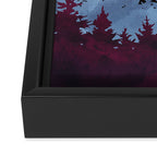 Mulberry Dusk Framed Canvas Print Gallery Image 3