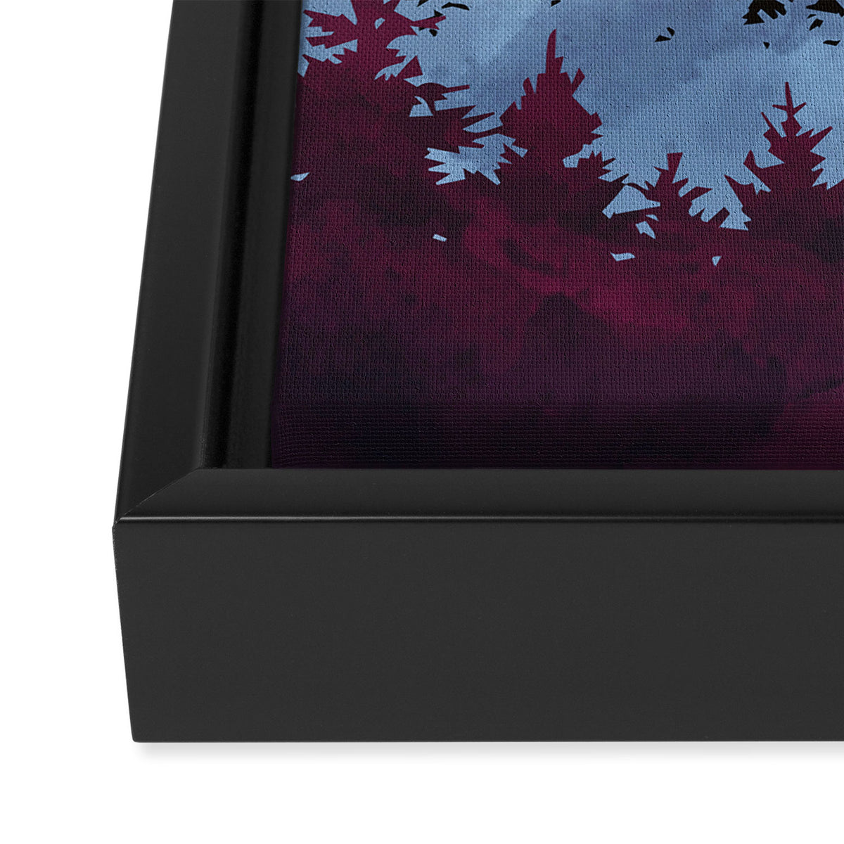 Mulberry Dusk Framed Canvas Print Gallery Image 3