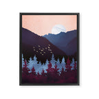 Mulberry Dusk Framed Canvas Print Gallery Image 8
