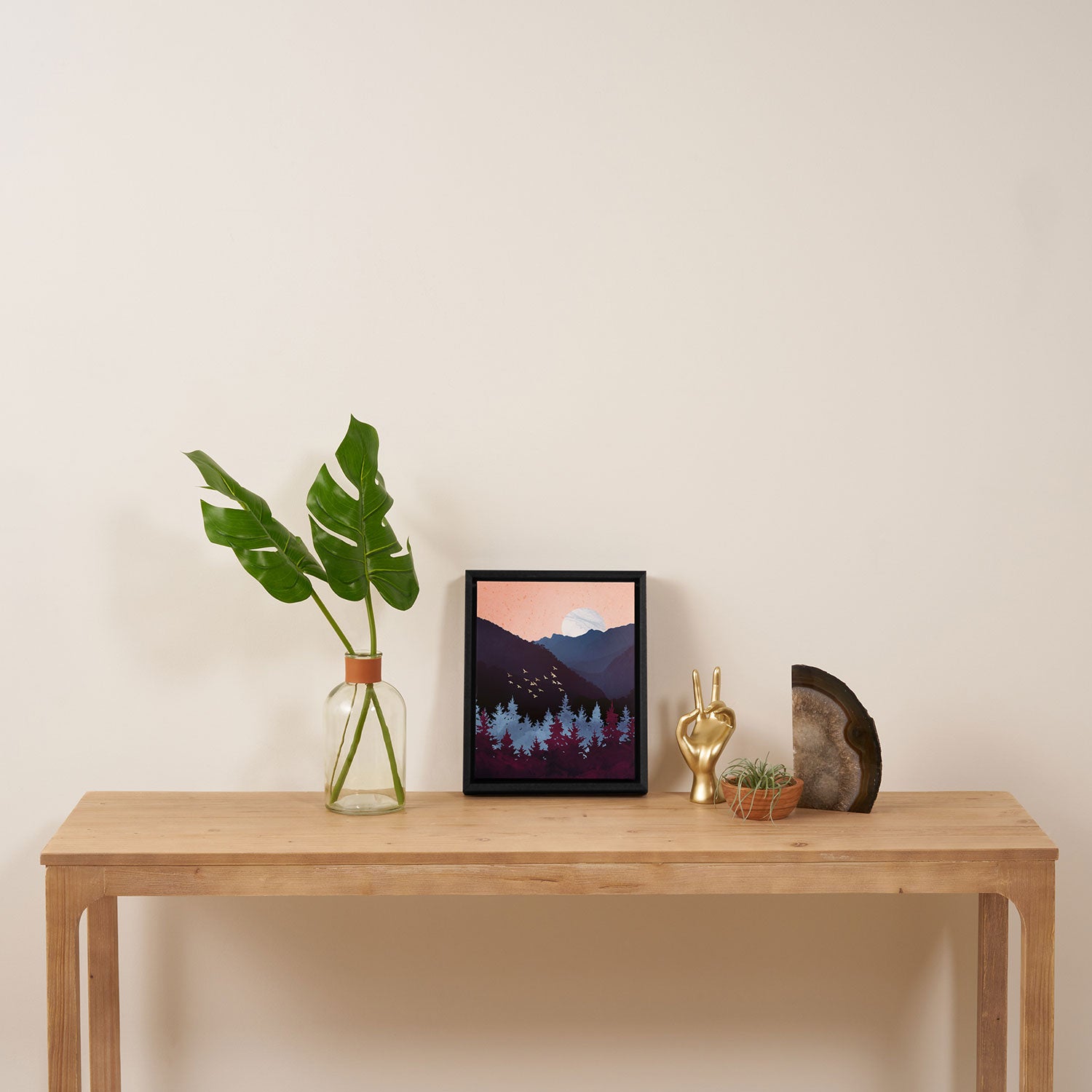 Mulberry Dusk Framed Canvas Print Gallery Image 4