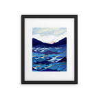 Ocean Blue Framed Art Print Gallery Image 6