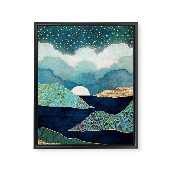 Ocean Clouds Framed Canvas Print Gallery Image 1