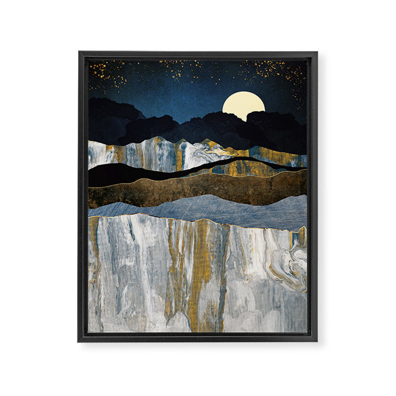 Painted Mountains Framed Canvas Print Gallery Image 8