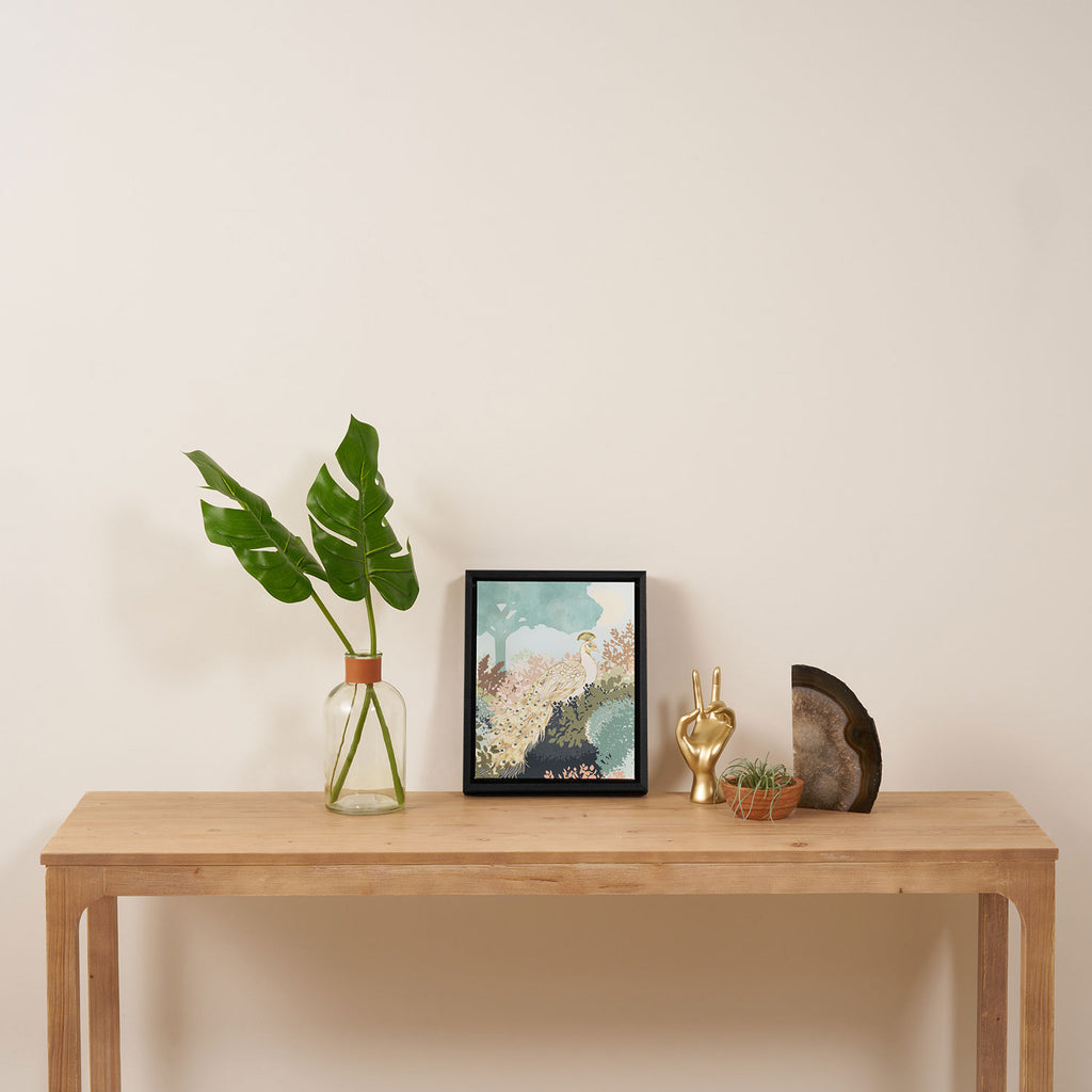 Peacock Garden I Framed Canvas Print Gallery Image 4