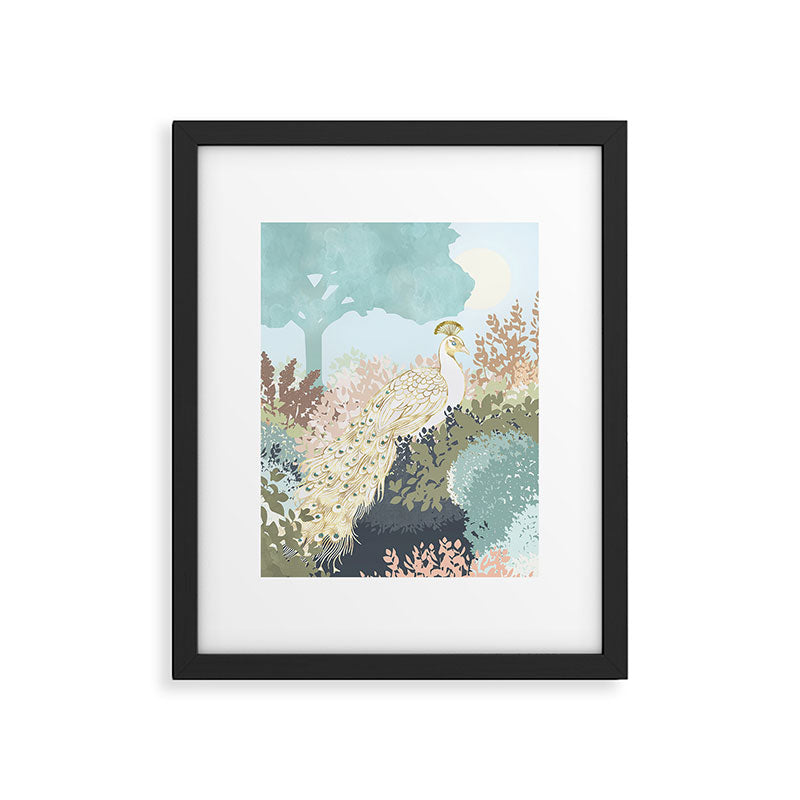 Peacock Garden I Framed Art Print Gallery Image 6