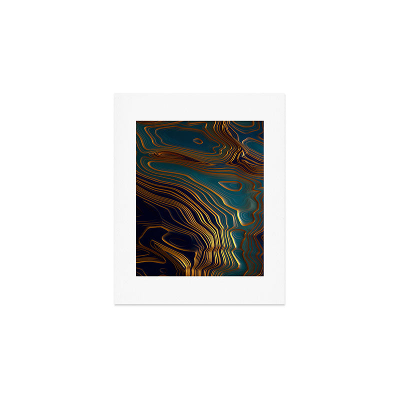 Peacock Ocean Art Print Gallery Image 1