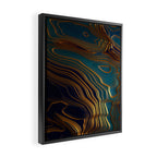 Peacock Ocean Framed Canvas Print Gallery Image 2