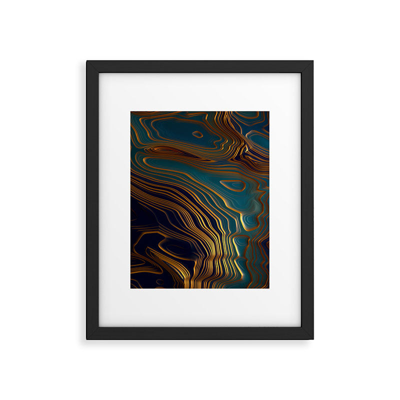 Peacock Ocean Framed Art Print Gallery Image 6