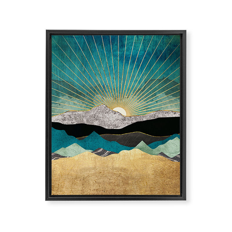 Peacock Vista Framed Canvas Print Gallery Image 8