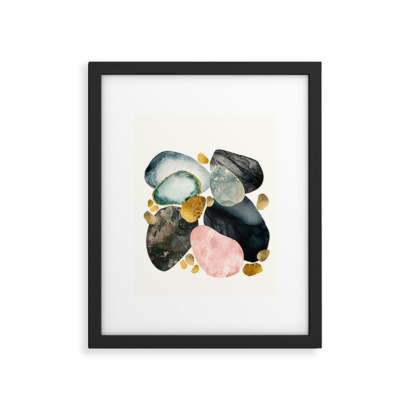 Pebble Abstract Framed Art Print Gallery Image 6