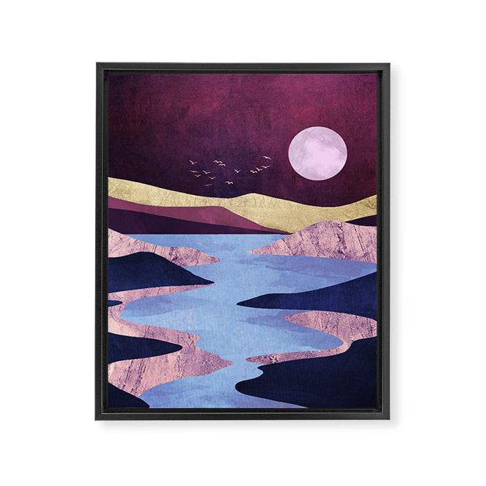 Periwinkle River Framed Canvas Print Gallery Image 1