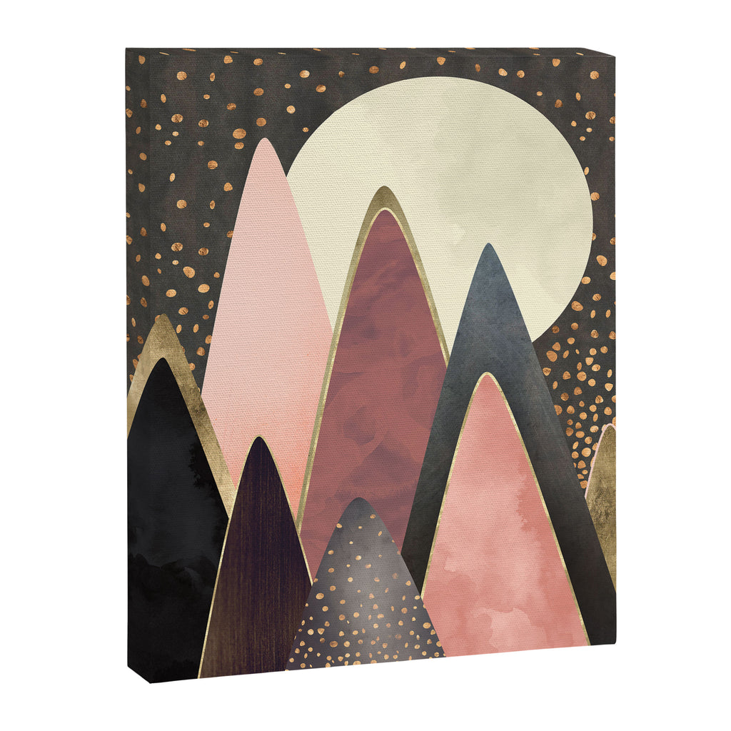 Pink and Gold Peaks Canvas Print Gallery Image 8