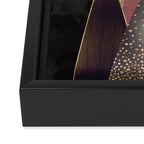 Pink and Gold Peaks Framed Canvas Print Gallery Image 3