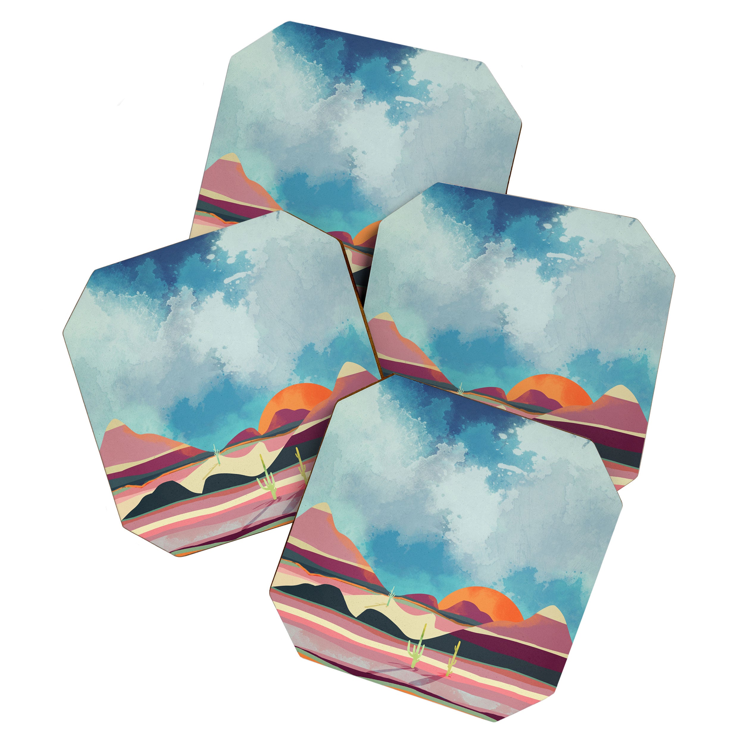 Pink Desert Glow Coaster Gallery Image 1