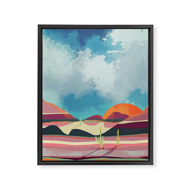 Pink Desert Glow Framed Canvas Print Gallery Image 8