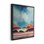Pink Desert Glow Framed Canvas Print Gallery Image 2