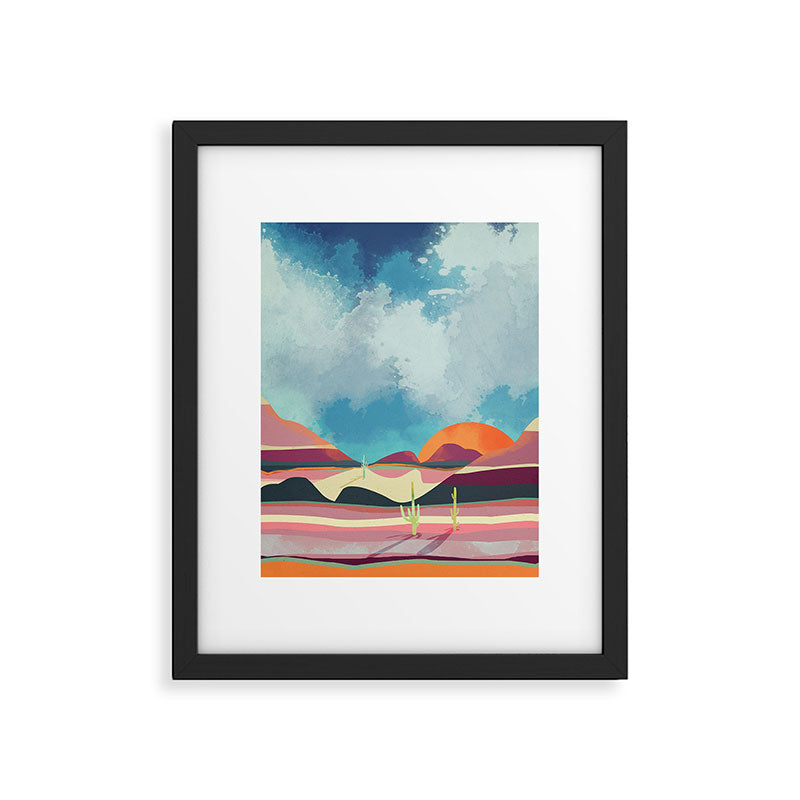 Pink Desert Glow Framed Art Print Gallery Image 6