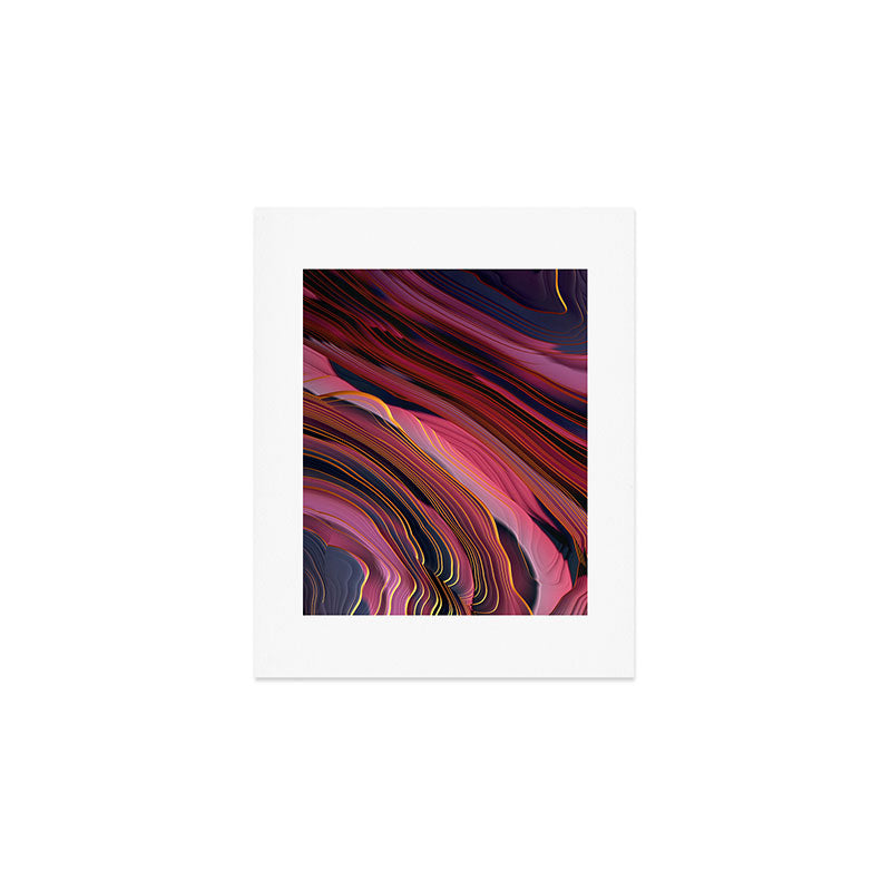 Plum Abstract Art Print Gallery Image 1