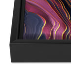 Plum Abstract Framed Canvas Print Gallery Image 3