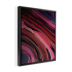 Plum Abstract Framed Canvas Print Gallery Image 2