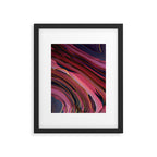 Plum Abstract Framed Art Print Gallery Image 6