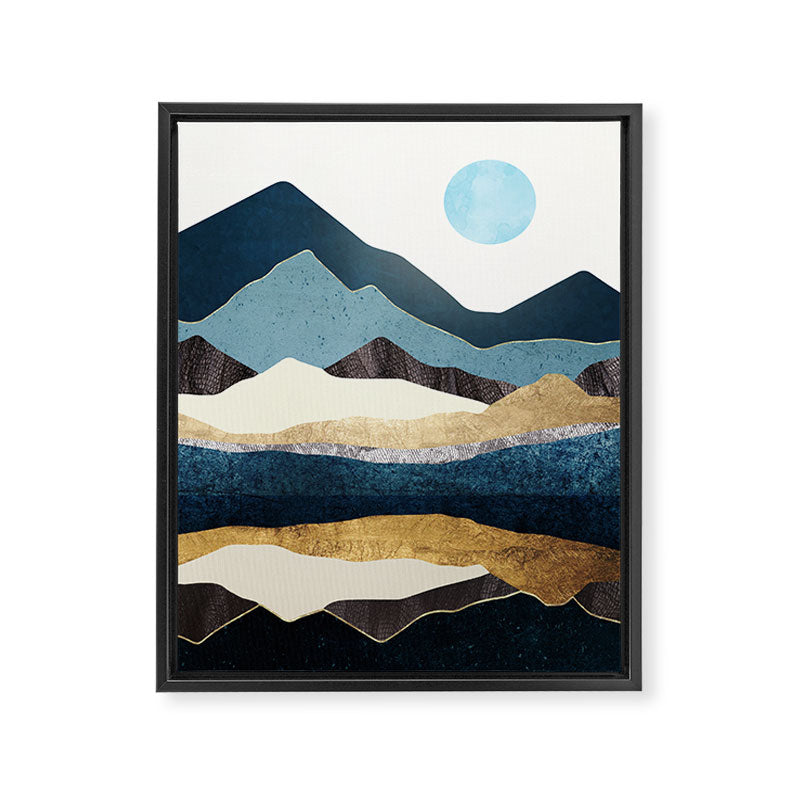 Reflect Hills Framed Canvas Print Gallery Image 8