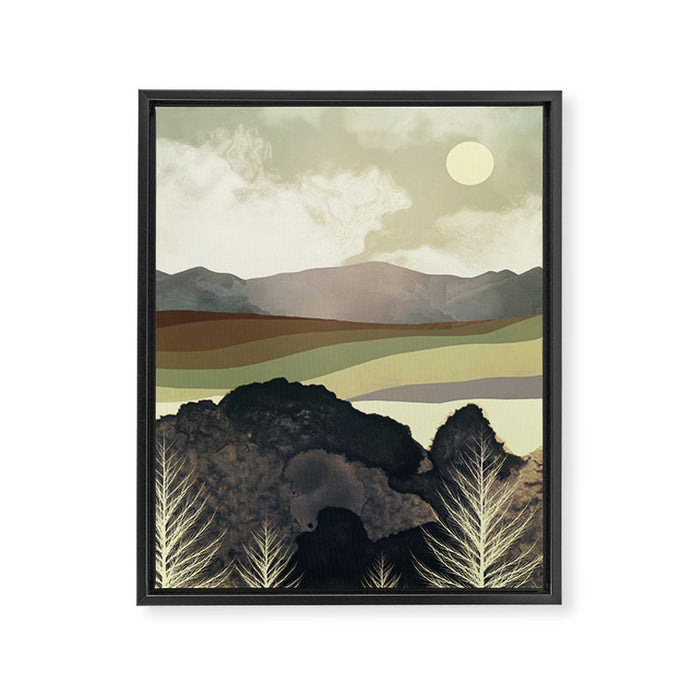 Retro Afternoon Framed Canvas Print Gallery Image 1