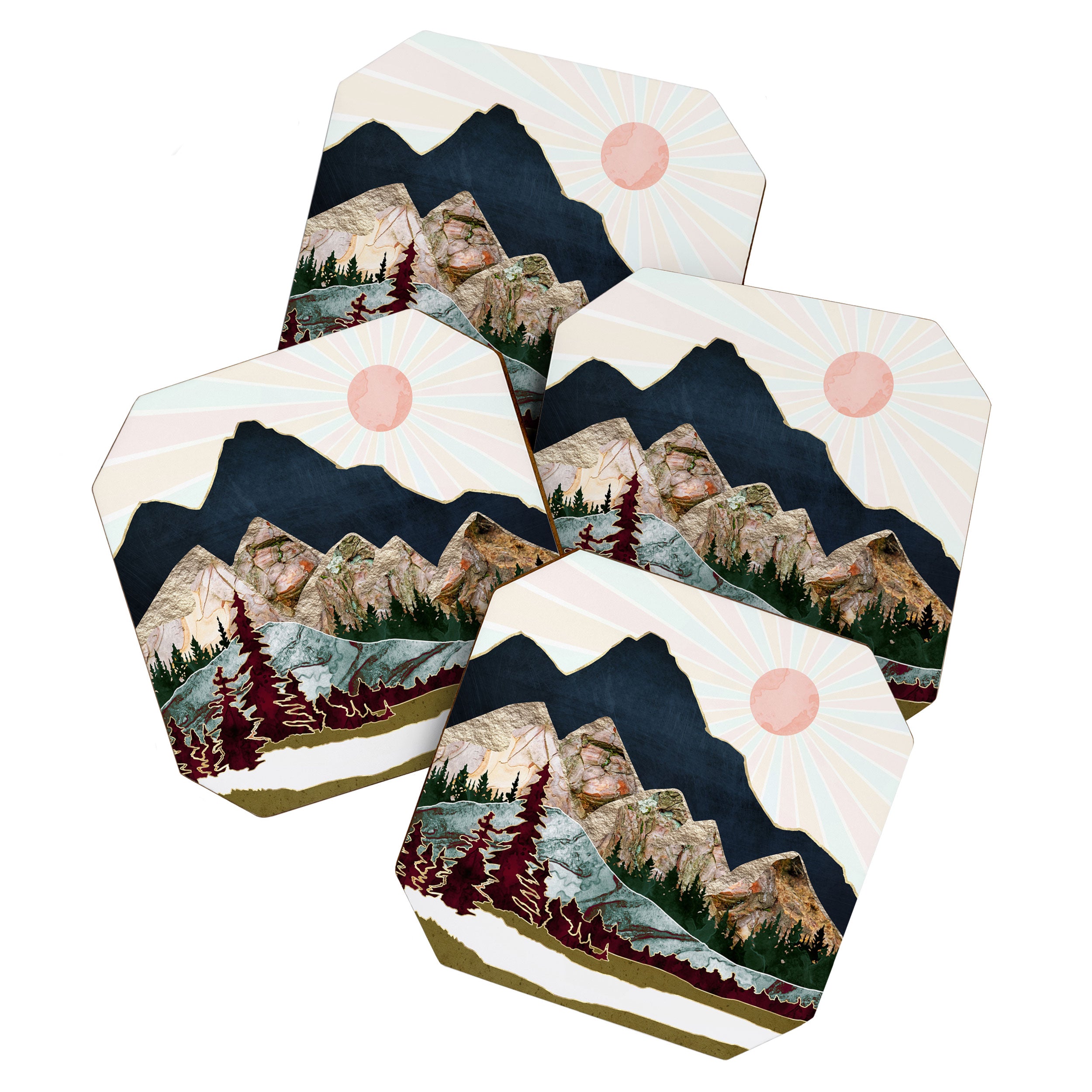 Retro Autumn Vista Coaster Gallery Image 1