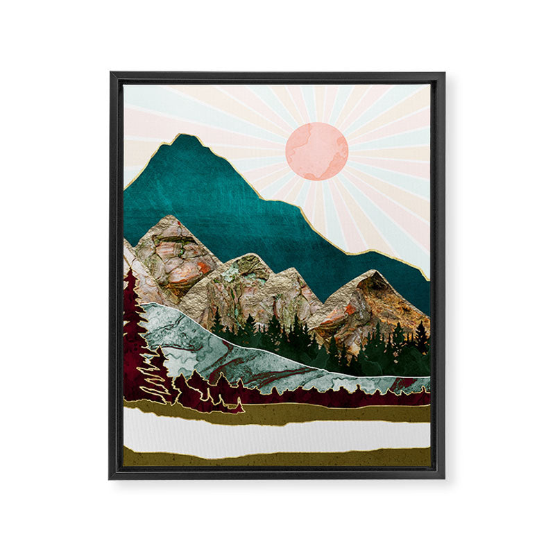 Retro Autumn Vista II Framed Canvas Print Gallery Image 8