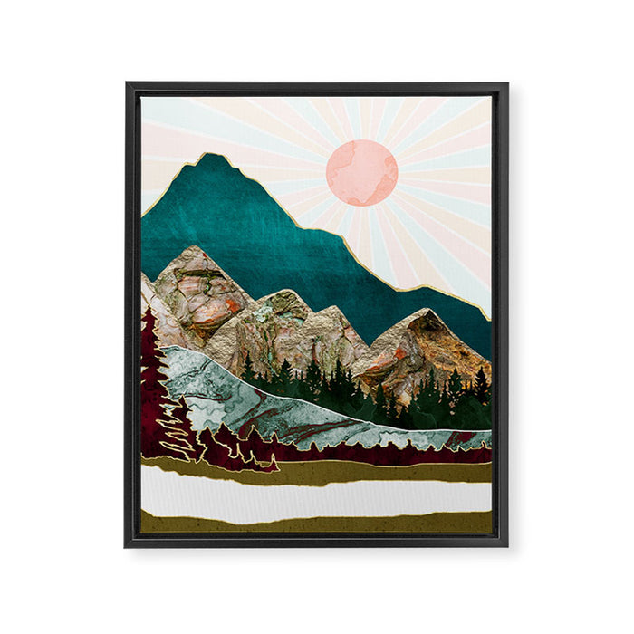 Retro Autumn Vista II Framed Canvas Print Gallery Image 1